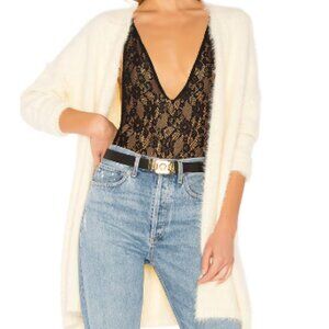 NWT House of Harlow 1960 x Revolve Jonas Cardigan in Porcelain